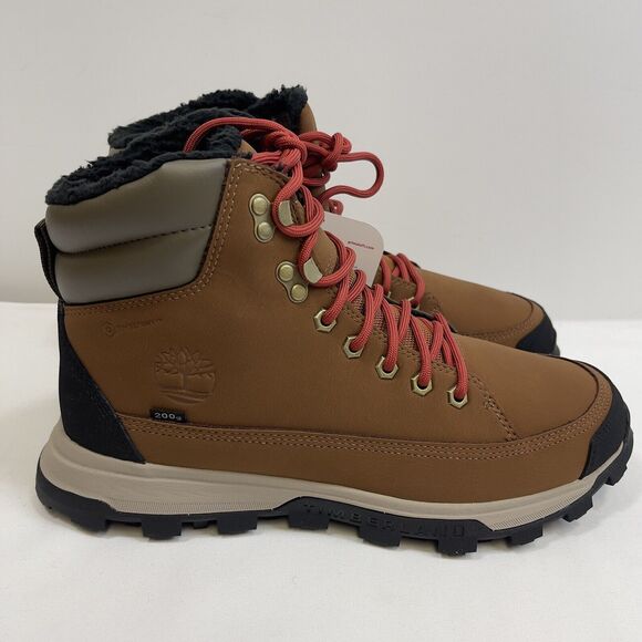 Timberland Treeline Sport A678C Leather Boot Men's 8.5 Rust Waterproof Insulated